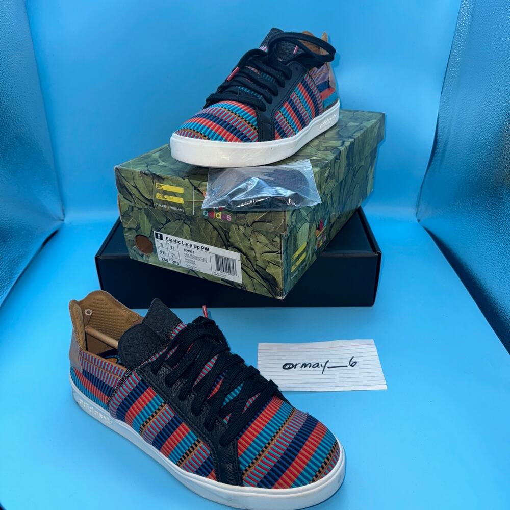 adidas Pharrell x Elastic Lace Up "Pink Beach" m8 w9.5